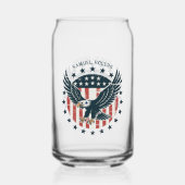 Retro Amerikanischer Adler Dosenglas (Vorderseite)
