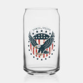 Retro Amerikanischer Adler Dosenglas (Rückseite)