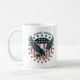 Retro Amerikanischer Adler Kaffeetasse