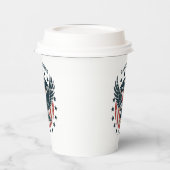 Retro Amerikanischer Adler Pappbecher (Links)