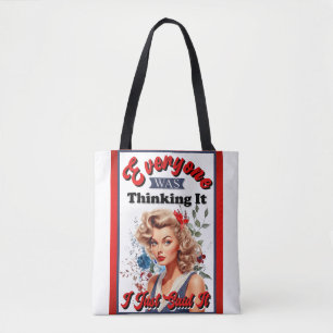 Retro Amerikanischer Pinup_ Ich habe es einfach ge Tasche