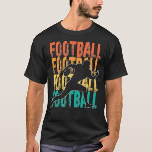Retro-Amerikanisches-Football-Thema Grafikdesign F T-Shirt