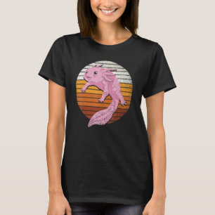 Retro Amphibien Animal Exotic Salamander Axolotl T-Shirt