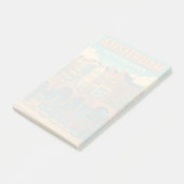 Retro Amsterdam Niederlande Post-it Klebezettel (angewinkelt)