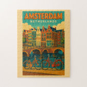 Retro Amsterdam Niederlande Puzzle (Vertikal)