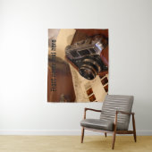 Retro-Analogkamera des Fotos Wandteppich (Beispiel)