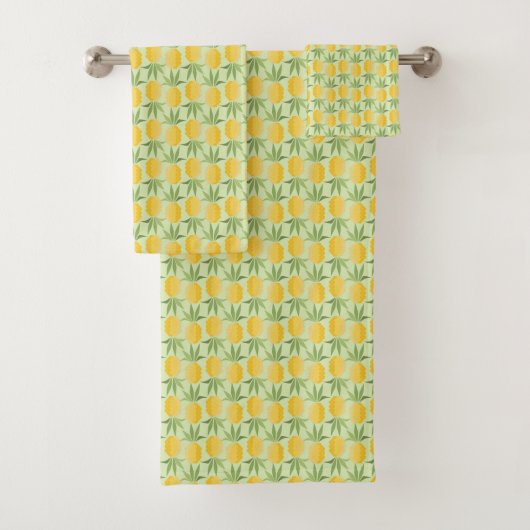 Retro Ananas Badhandtuch Set (Insitu)