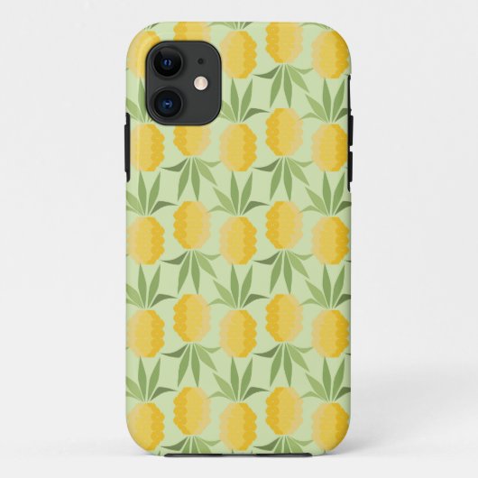 Retro Ananas Case-Mate iPhone Hülle (Rückseite)