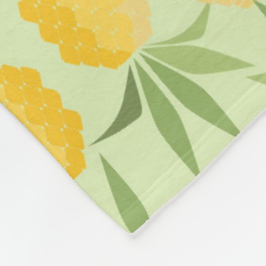 Retro Ananas Fleecedecke (Ecke)