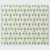 Retro, Ananas Geschenkpapier (Flach)