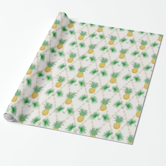 Retro, Ananas Geschenkpapier (Ungerollt)