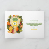Retro Ananas Pickleball Brautparty Foto Dankeskarte (Innenseite)