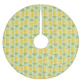 Retro Ananas Polyester Weihnachtsbaumdecke (Vorderseite)