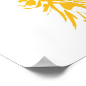 Retro Ananas Print Poster (Ecke)