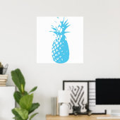 Retro Ananas Print Poster (Heimbüro)