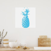 Retro Ananas Print Poster (Küche)