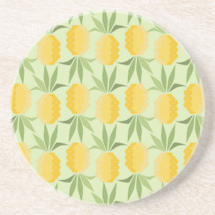 Retro Ananas Sandstein Untersetzer