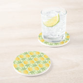 Retro Ananas Sandstein Untersetzer (Seite)