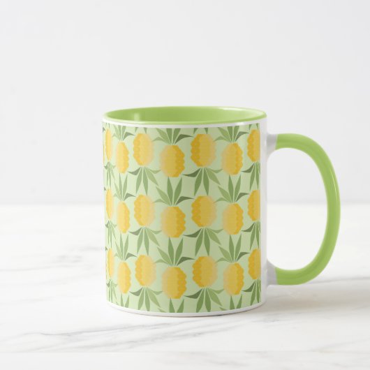 Retro Ananas Tasse (Rechts)