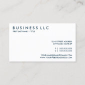 Retro-ANESTHESIOLOGISTISCHE Visitenkarte (Rückseite)