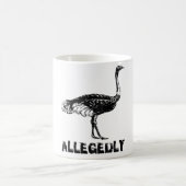 Retro angeblich Ostrich Kaffeetasse (Mittel)