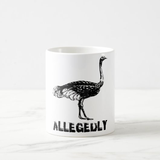 Retro angeblich Ostrich Kaffeetasse (Mittel)