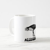 Retro Angeblich Strauß Kaffeetasse (Vorderseite Links)