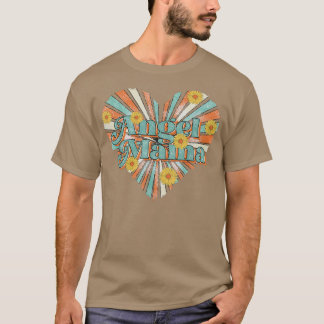 Retro Angel Mama Vintage Mama Herzstück Blume 80er T-Shirt