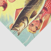 Retro-Angeln Pinups Seidenpapier (Ausschnitt)