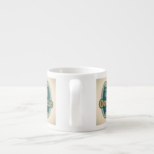 Retro-angeredeter Espressotasse (Rückseite)