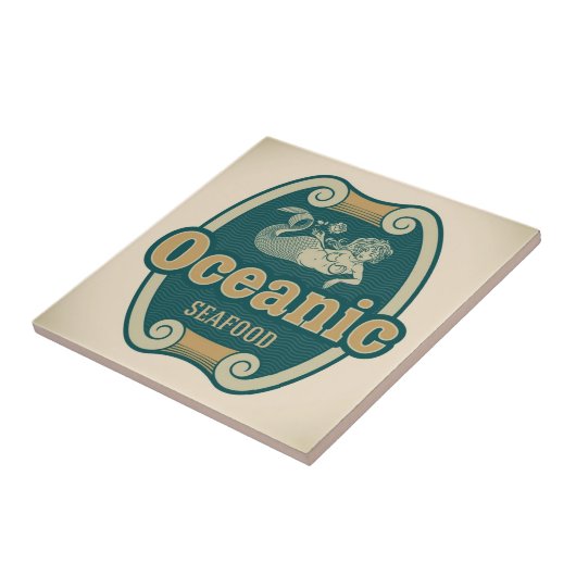 Retro-angeredeter Fliese (Seite)