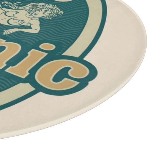 Retro-angeredeter Schneidebrett (Ecke)