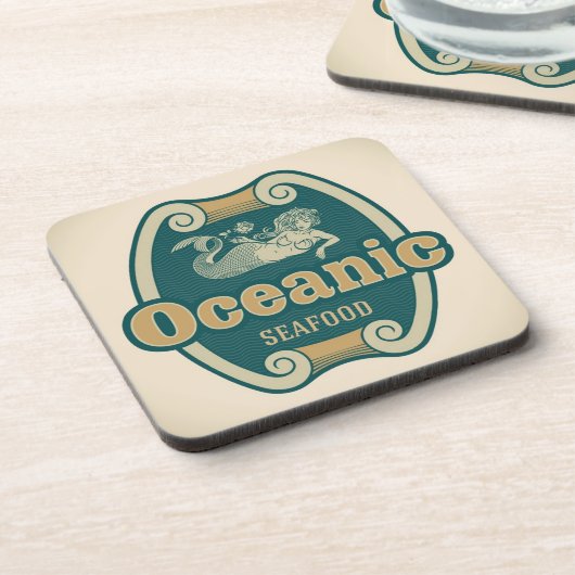 Retro-angeredeter Untersetzer (Linke Seite)