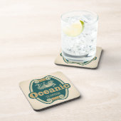 Retro-angeredeter Untersetzer (Rechte Seite)