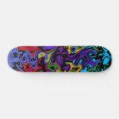 Retro Angesagt Abstrakt Skateboard (Horizontal)