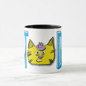 Retro Angesagt Cat Vater Tasse (Zentrum)