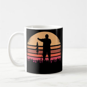 Retro-Angler-Fischerei-Vintage-Outdoor-Fischig Kaffeetasse