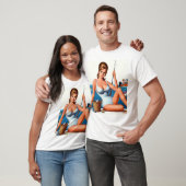 Retro-Angler-Pin-up T-Shirt (Unisex)