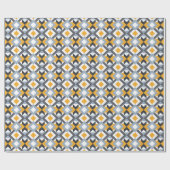 Retro Angles Abstraktes geometrisches Muster Geschenkpapier (Flach)