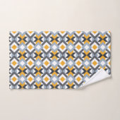 Retro Angles Abstraktes geometrisches Muster Handtuch (Handtuch)