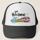 Retro Anhänger Hitched gerade Hut Truckerkappe (Vorderseite)
