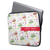 Retro Anhänger-personalisierte Elektronik-Tasche Laptopschutzhülle (Vorderseite Links)