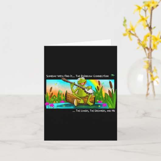 Retro Animal Funny Quote The Lovers The Dreamer An Karte (Gelbe Blume)