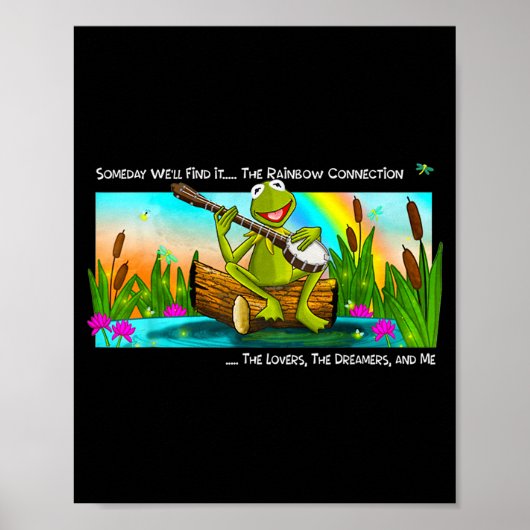 Retro Animal Funny Quote The Lovers The Dreamer An Poster (Vorne)
