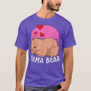 Retro Animal Mama Family Bear Mommy Bear Niedlich T-Shirt