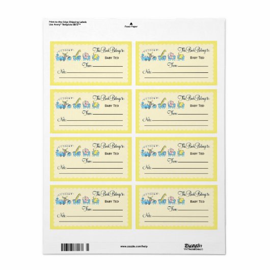 Retro Animal Train Buchzeichen (Vorne)