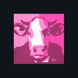 Retro Animal Wall Pop Art Pink Cow Portrait Leinwanddruck<br><div class="desc">Dieses mohnliche Retro-Pop-Kunst-inspirierte Kunstwerk hat unseren klassischen Kuhkopffoto in rosa Camouflage. Es ist vegan zum Kern und ein Ruf an unsere Rinderfreunde. Dieses handgezeichnete Design von Armagarden verwendet moderne Farbtöne,  um jede Farbwand,  auf die man sie wirft,  Pop. Besuchen Sie unseren Blog auf Armagarden.co für veganes Equipment und grub.</div>