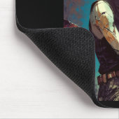 Retro Anime Cyberpunk Mädchen dystopische Zukunft Mousepad (Ecke)