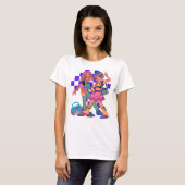 Retro Anime Duo Graphic T-Shirt (Vorne ganz)