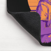 Retro-Anime-Gamerin Mousepad (Ecke)